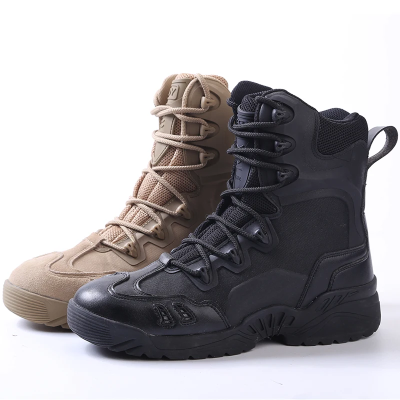 

New America Leather Tactical shoes Autumn And Winter Desert Outdoor High-top Boots For Military Enthusiasts Combat Shoes