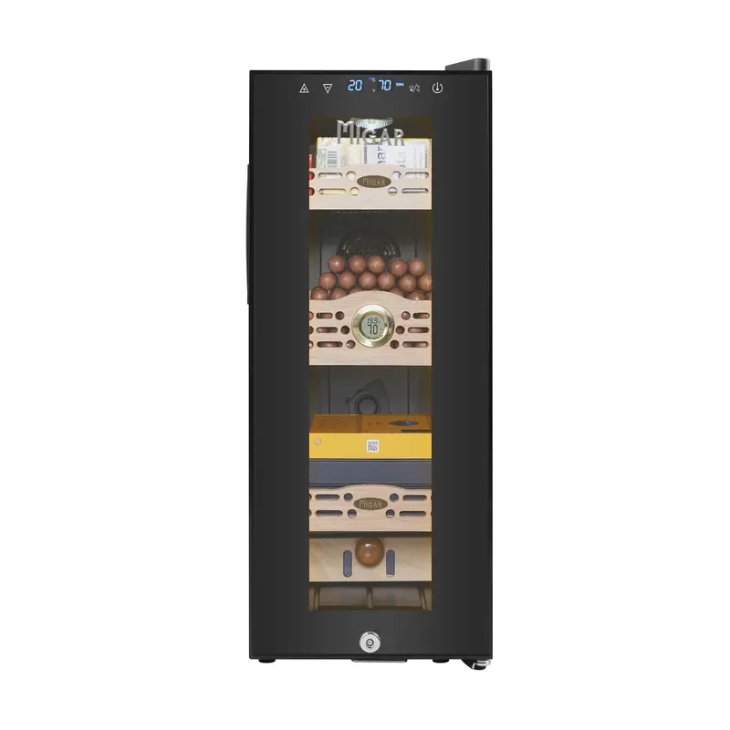 Meiga Intelligent Electronic Temperature and Humidity Control Cigar Cabinet Frost Free Cedar Wood Moisturizing Storage Box