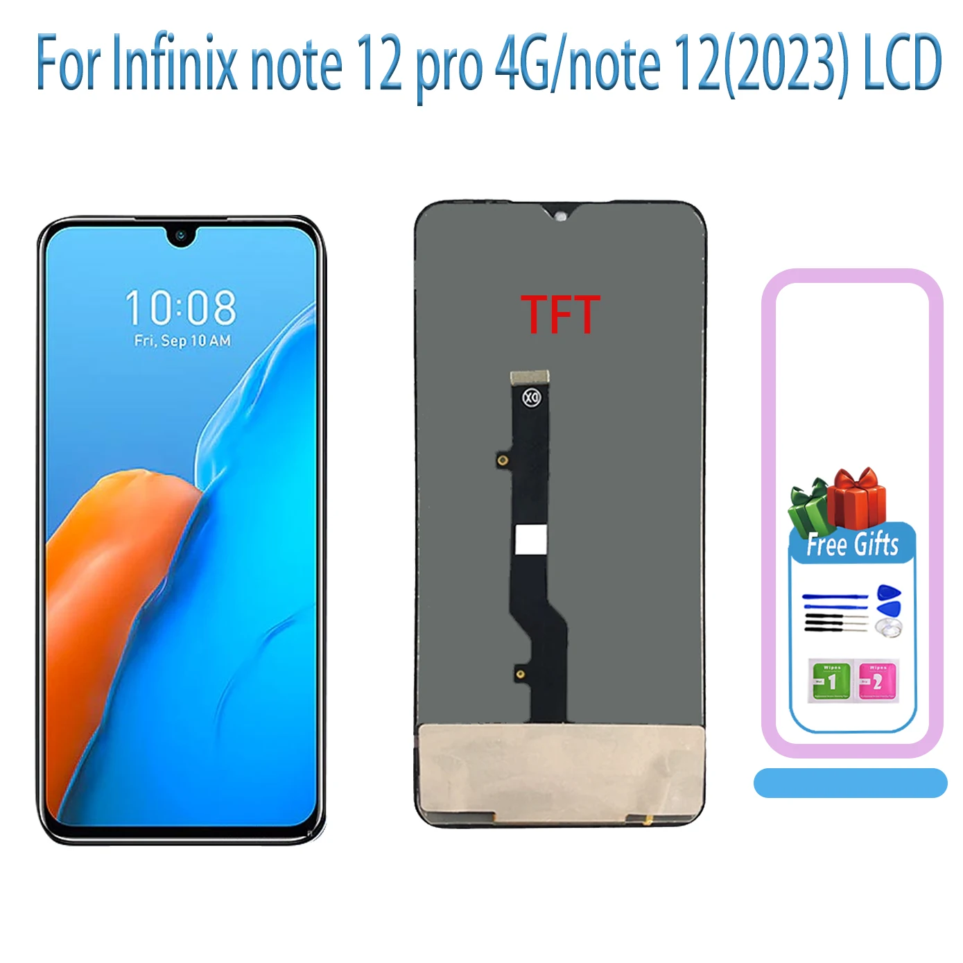 AMOLED LCD For Infinix Note 12 Pro 4G X676B Display Screen Touch Digitizer For Infinix Note12 (2023) X676C X676 Screen Panel