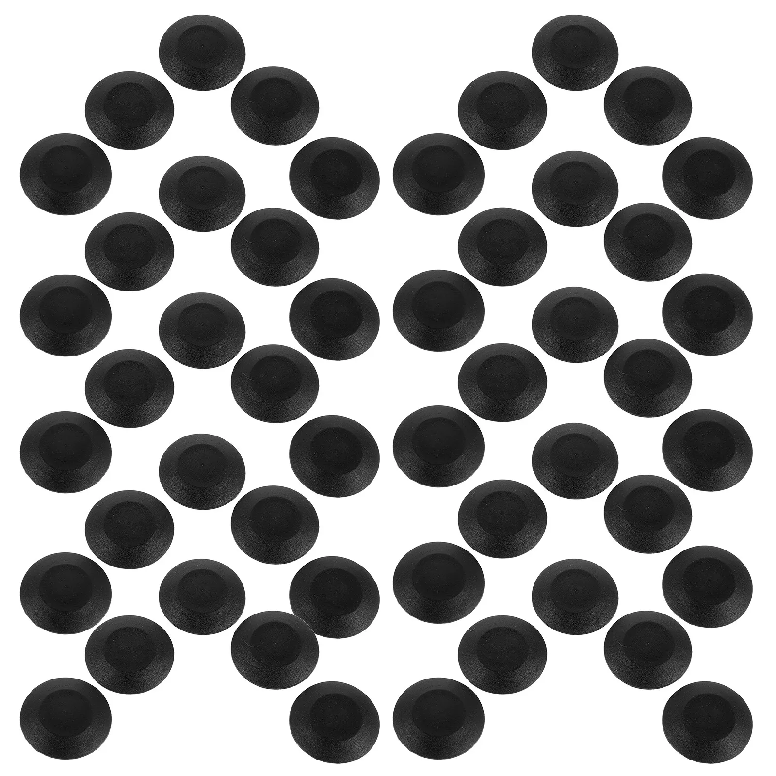 50Pcs Car Door Hole Cover Car Bumper Plug Black PVC Round Plugs Auto Body Sealing Stoppers Vehicle Panel
