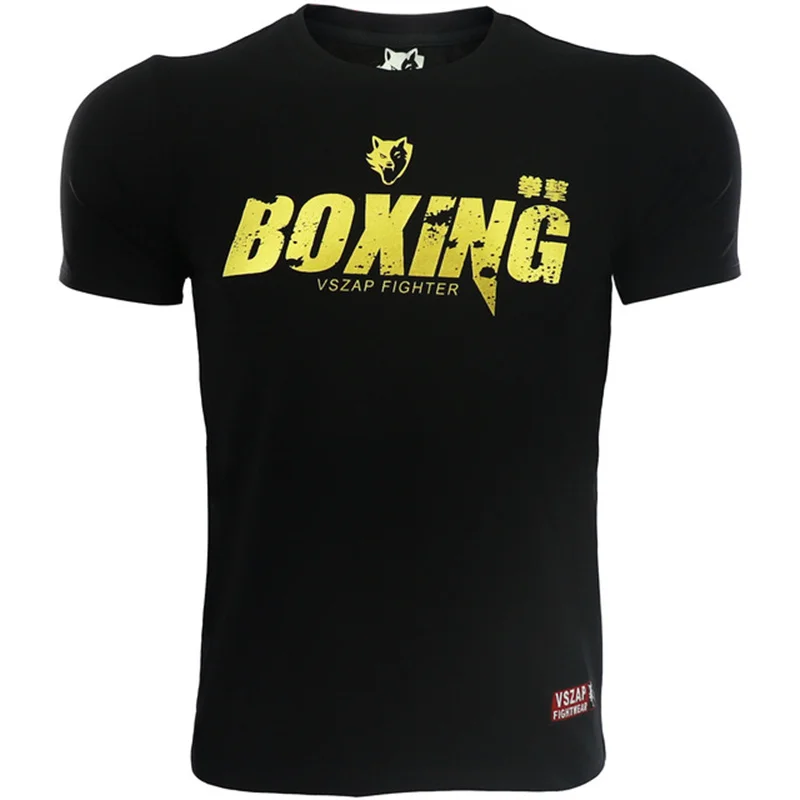 Herren Muay Thai T-Shirt Sommer Schnelltrocknend Bequemes Atmungsaktives Shirt Modisches Fitness-T-Shirt Lässiges O-Ausschnitt Kurzarm-Oberteil – Detail 16