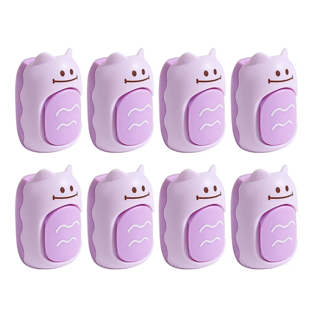 8Pcs Cute Cartoon Bed Sheet Fastener Clips Non-Slip Needle-Free Bedding Grippers Press Lock Mattress Sheet Holders