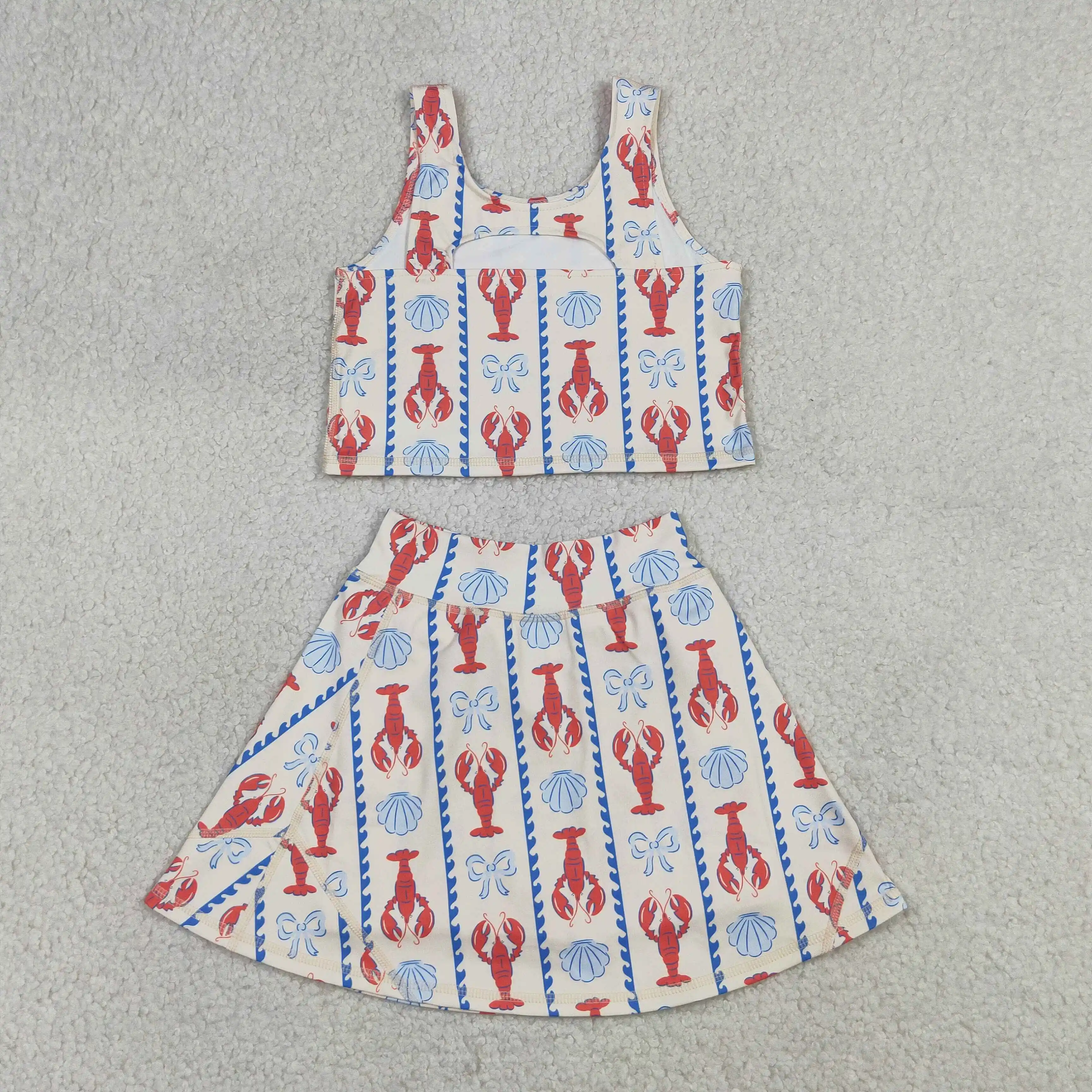 卸売ベビーガールヨガアクティブカニボウズ服幼児シャツスカート - Baby Yoga Clothing のレビューと価格