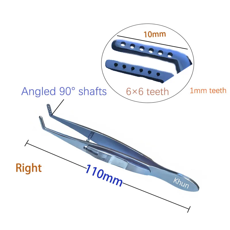 

Strabismus Forceps Jameson Muscle Forceps6x6 Teeth Eye Surgical Instruments