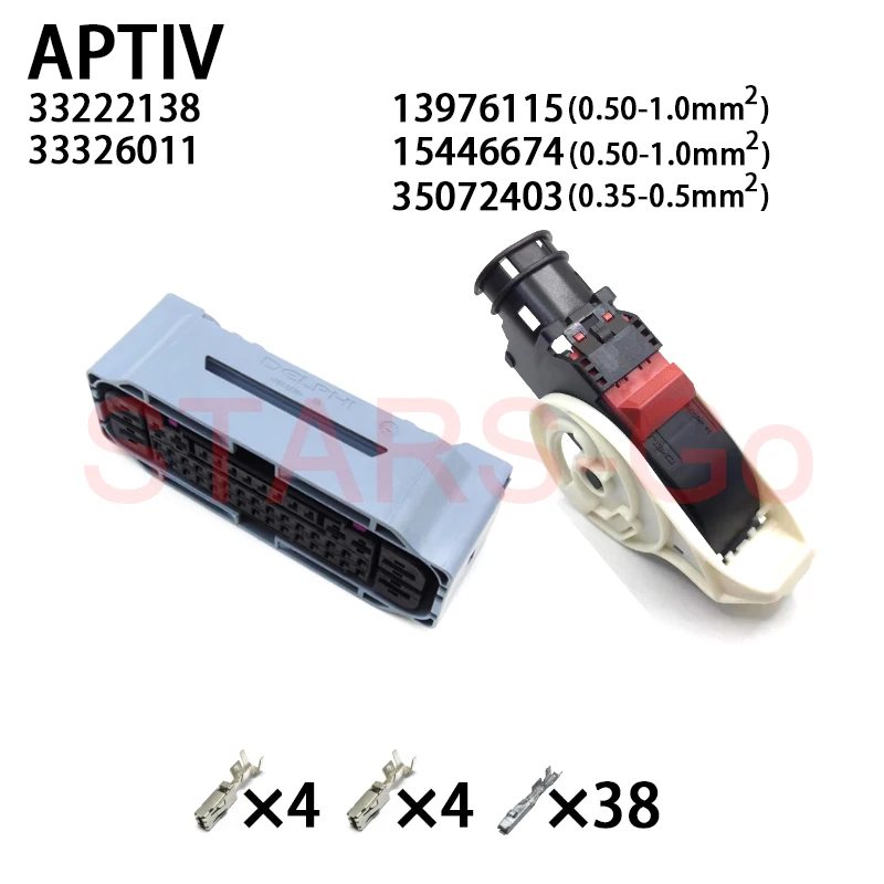 1/10SET 33222138 33326011  13976115 15446674 35072403 35072404 35072405 46P APTIV Delph Engine Computer Board Connector ECU Plug