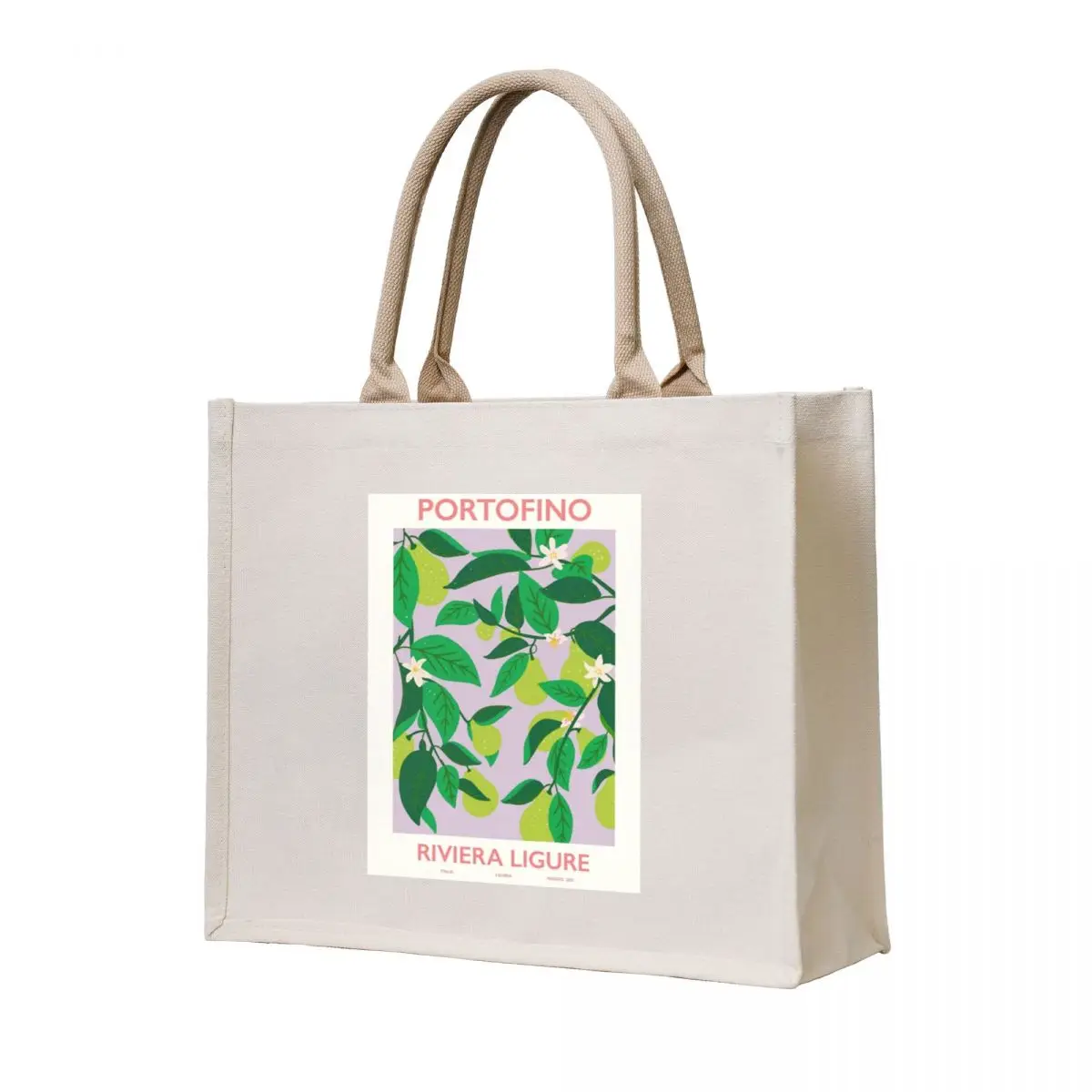 

Portofino Riviera Ligure Poster Tote Bag sacs de shopping Woman shopper bag custom canvas bag tote