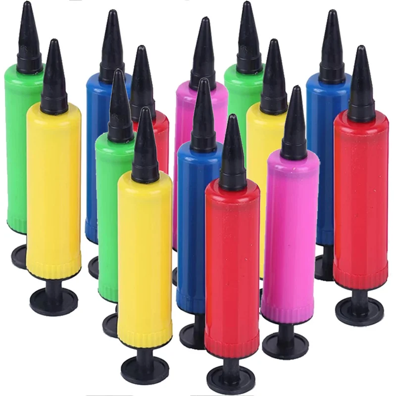 8/18Pcs Random Color Handheld Balloon Air Pump, Portable Inflator Tool for Party Decoration TMZ