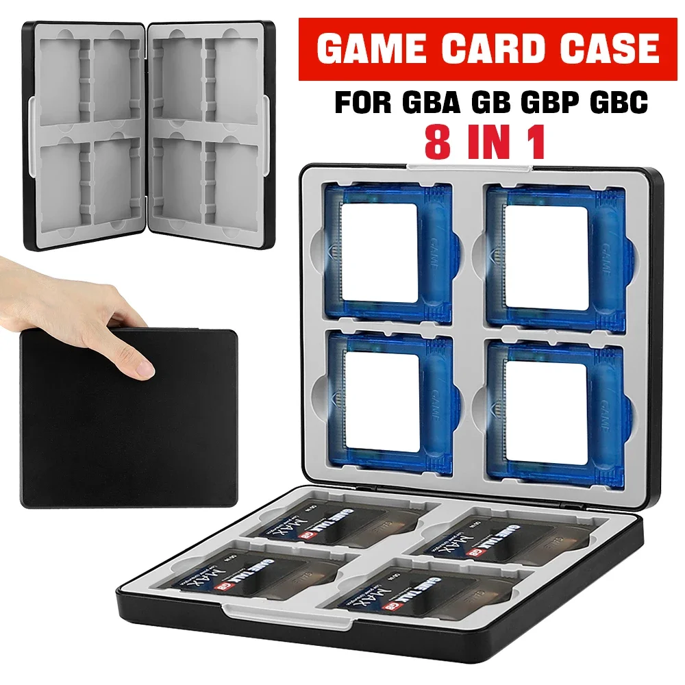 Portable 16 In 1 Game Card Storage Box for GBA SP Magnetic Storage Box 8 in 1 For GB GBC GBA Dustproof Anti-fall Gaming Access