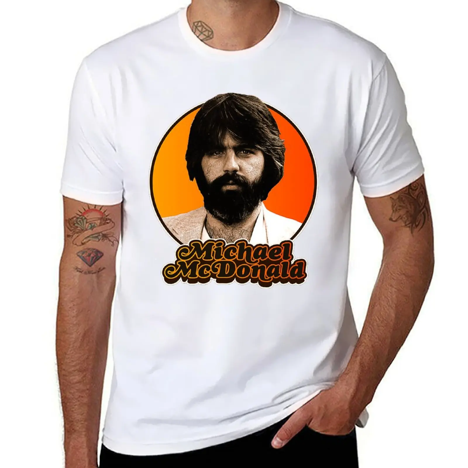 Michael mcdonald T-Shirt funny shirt cotton luxury t-shirt oversized graphic tee t shirt for men