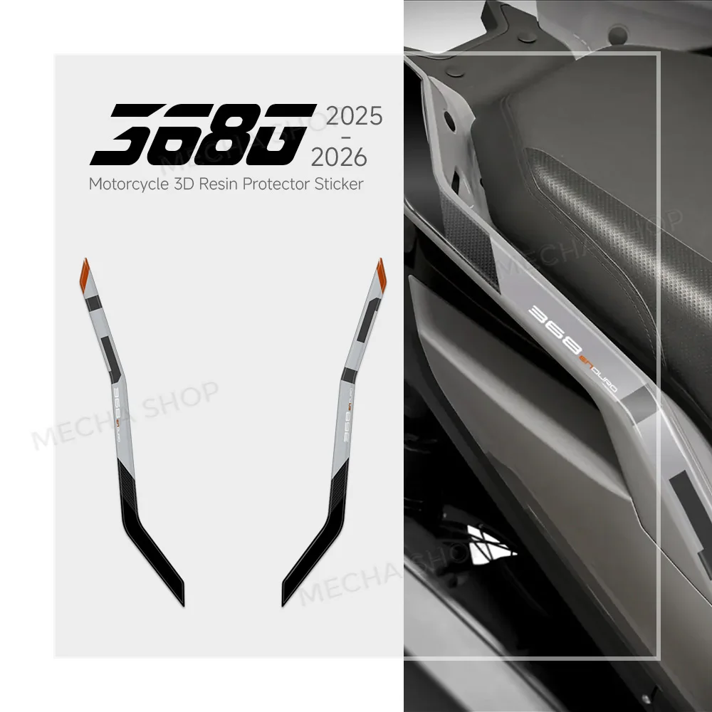 Motorcycle Accessories 3D Resin Kit Handles Stickers For Zontes 368G 368 G 2025 2026