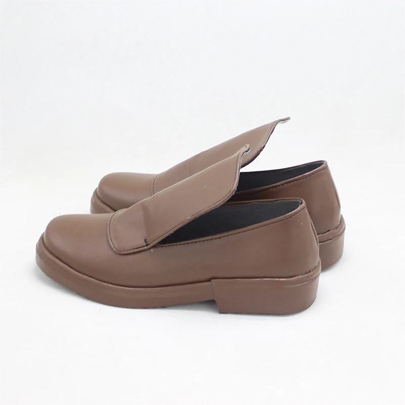 Akame Ga Kill ! Night Raid Lubbock Cosplay Shoes Brown PU Shoes Halloween Carnival Boots Custom Made Any Size