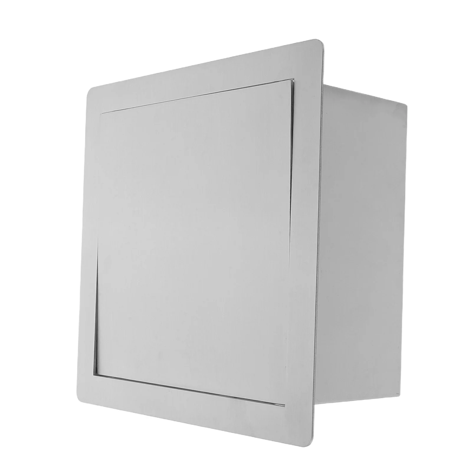 

Stainless Steel Countertop Embedded Trash Bin Lid Recessed Swing Flip Lid Office Kitchen Bathroom Waste Cover Garbage Bin Cover