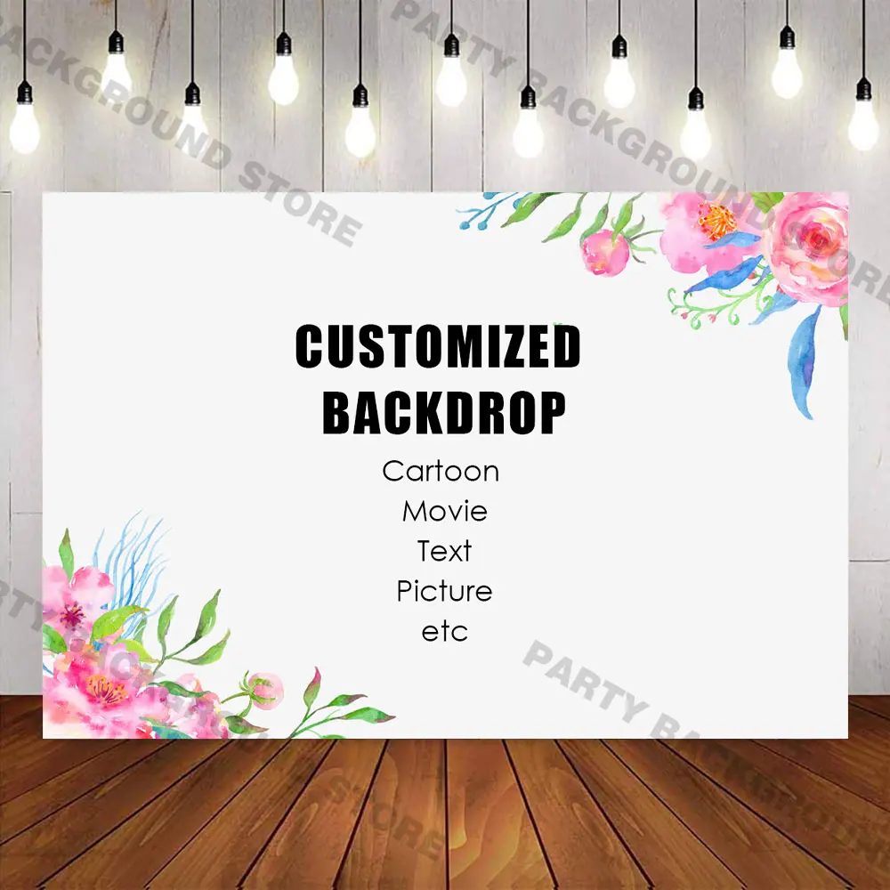 

Custom Picture Backdrop for Baby Children Boys Girls Theme Party Decoration,Movie,Cartoon,Birthday,Baby Shower,Personalize,DIY,