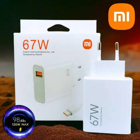 Xiaomi 67W Charger Turbo Fast Charge EU/US Adapter Usb Type C Cable For Redmi Note Pro Mi 13 Lite K60 K60E K50 CIVI 3 2