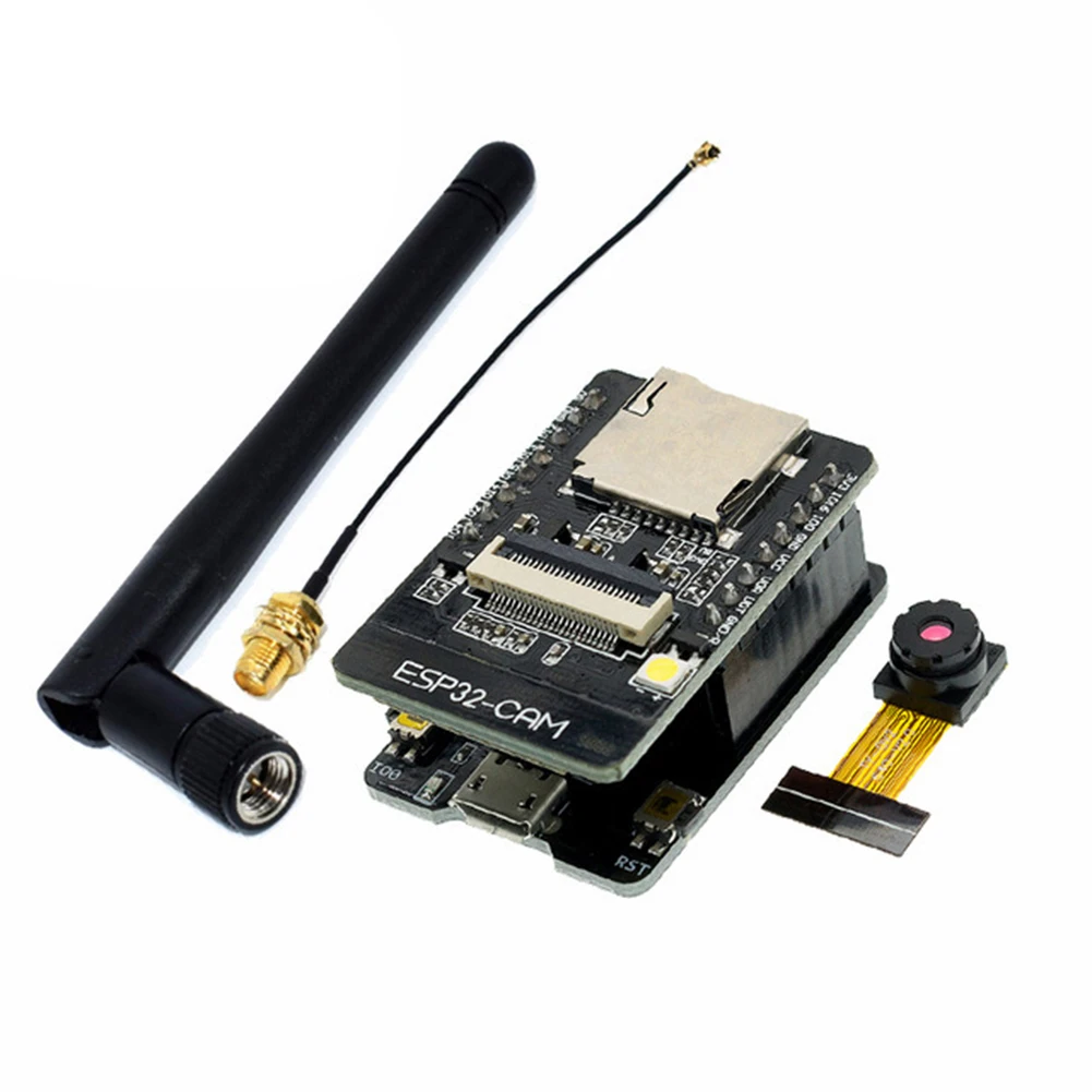 ESP32-CAM-MB ESP32-CAM WiFi + Bluetooth Module Camera Module ESP32 Development Board CH340C 2.4G Antenna Kit For Arduino