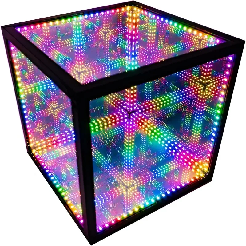 

Lighting Infinity Cube Reactive Table Desktop Lamp Creative Decorative Mirror Desk light