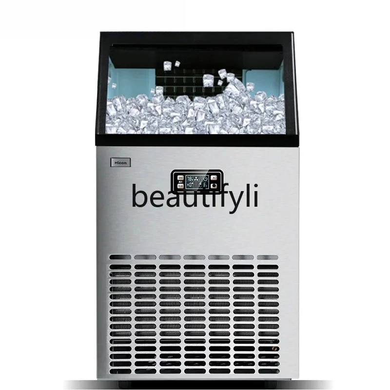 

Ice Maker Large Commercial Milk Tea Shop Bar Large Capacity Small Ice Cube Making Machine