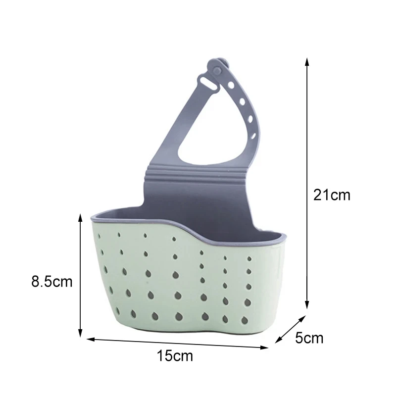 1/2Pcs Kitchen Sink Shelf Organizers Double-Layer Hanging Sponge Drain Basket Accessories Silicone Storage Holder Rack Supplies