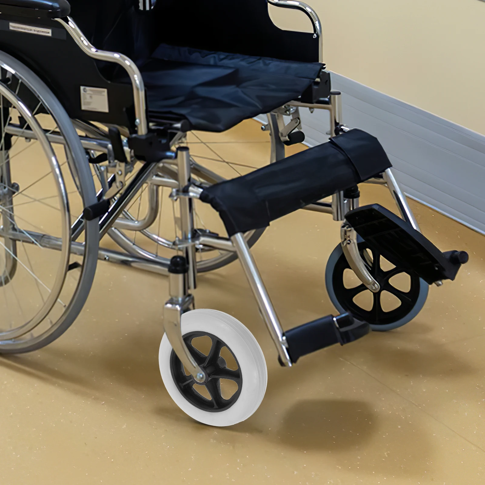 

2 Pcs Caster Accessories Walker Replacement Wheels Solid Tire Electric Wheelchair Drive Parts Scooter Wheelchairs