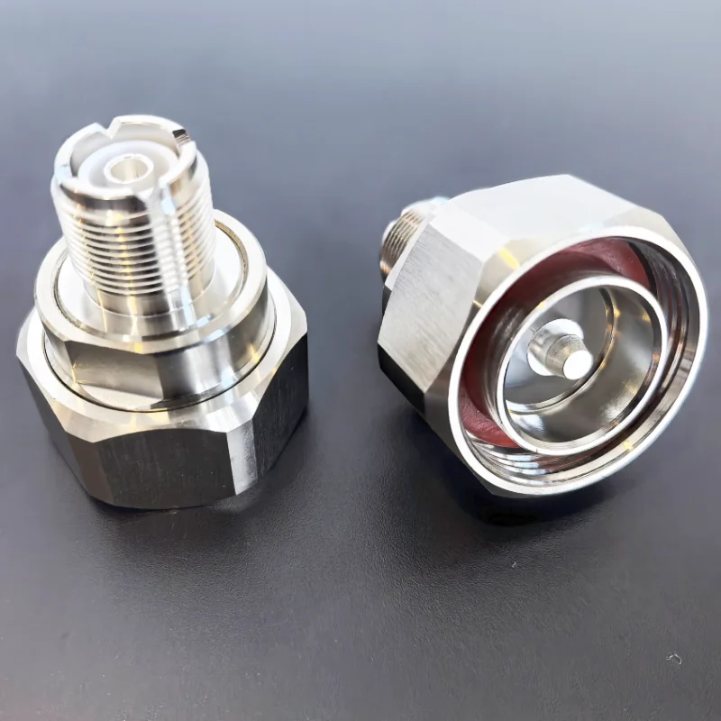 1PC SO239 Adapter PL259 UHF to 7/16 L29 DIN Male plug  Female Jack RF Coaxial Converter 50ohm Straight Connector high quality