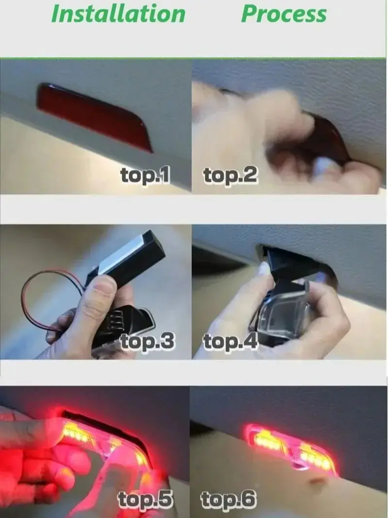 LED-Türbeleuchtung Batteriebetrieben für VW Passat B6 Golf5 6 7 Jetta MK5 MK6 CC Tiguan Scirocco VW R R-line ohne Lampe – Detail 2