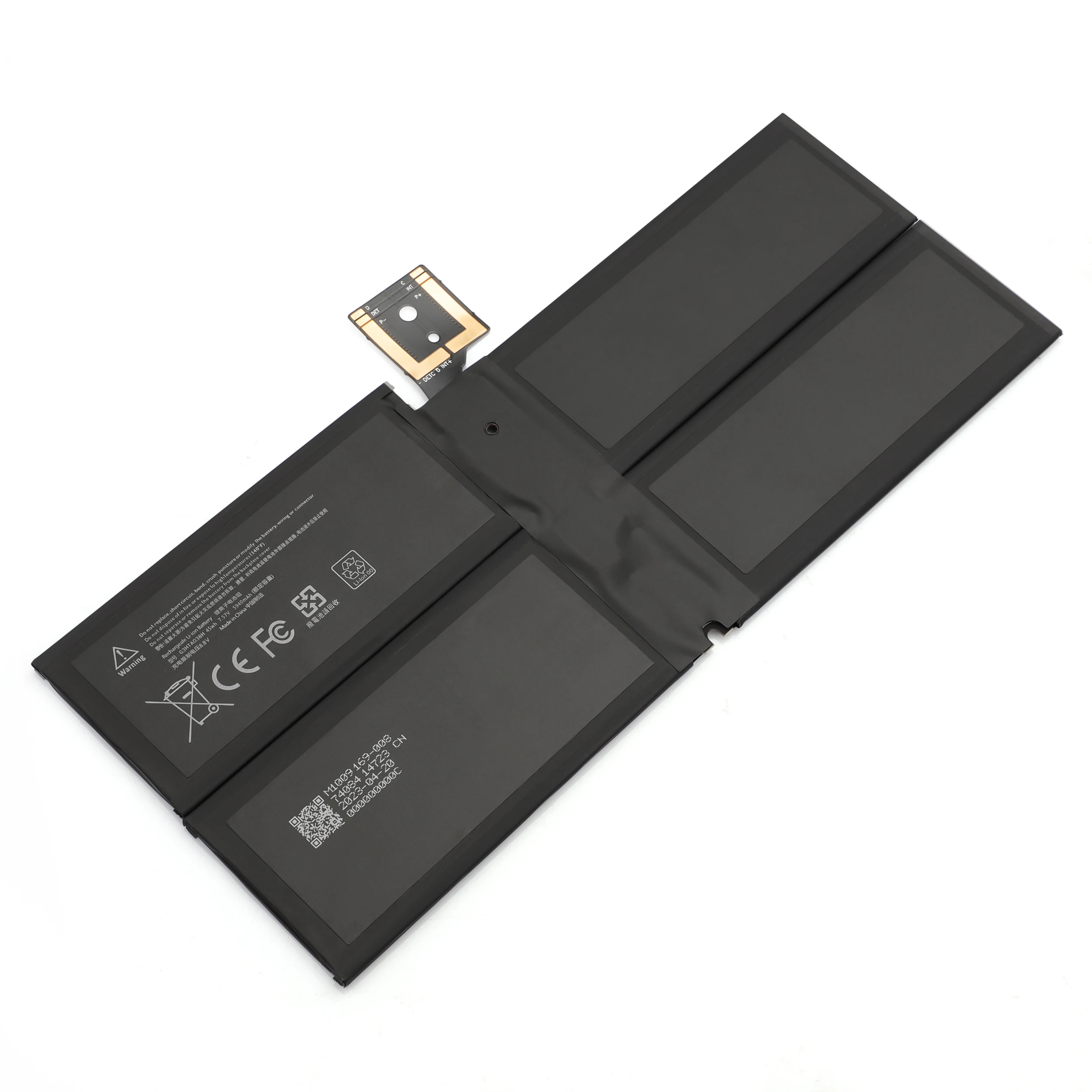 Yoofan G3hta038 H Dynm02 Laptopbatterij 7.57V 5940Mah Voor Microsoft Surface Pro 5 1796,Pro 6 1807 1809 12.3 ''-Serie Tablet