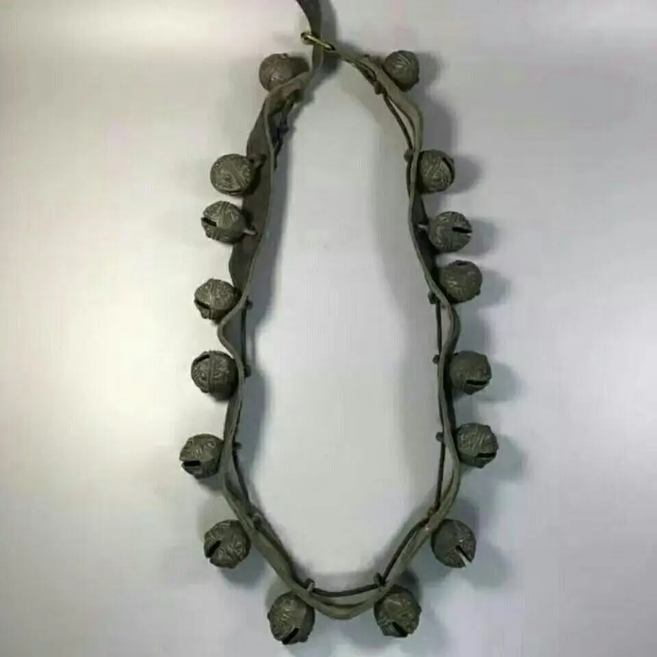 Rare Ancient Tiger Heads Animals Face Bells for Home Office Car Decorations Lucky Feng Shui Ornament Collectors Gifts