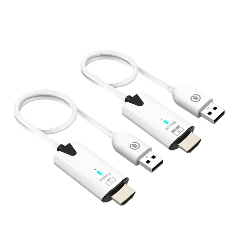 

2026 New 30m Wireless Extension Cable 1080P Plastic Audio Video Transmitter Receiver Display Adapter