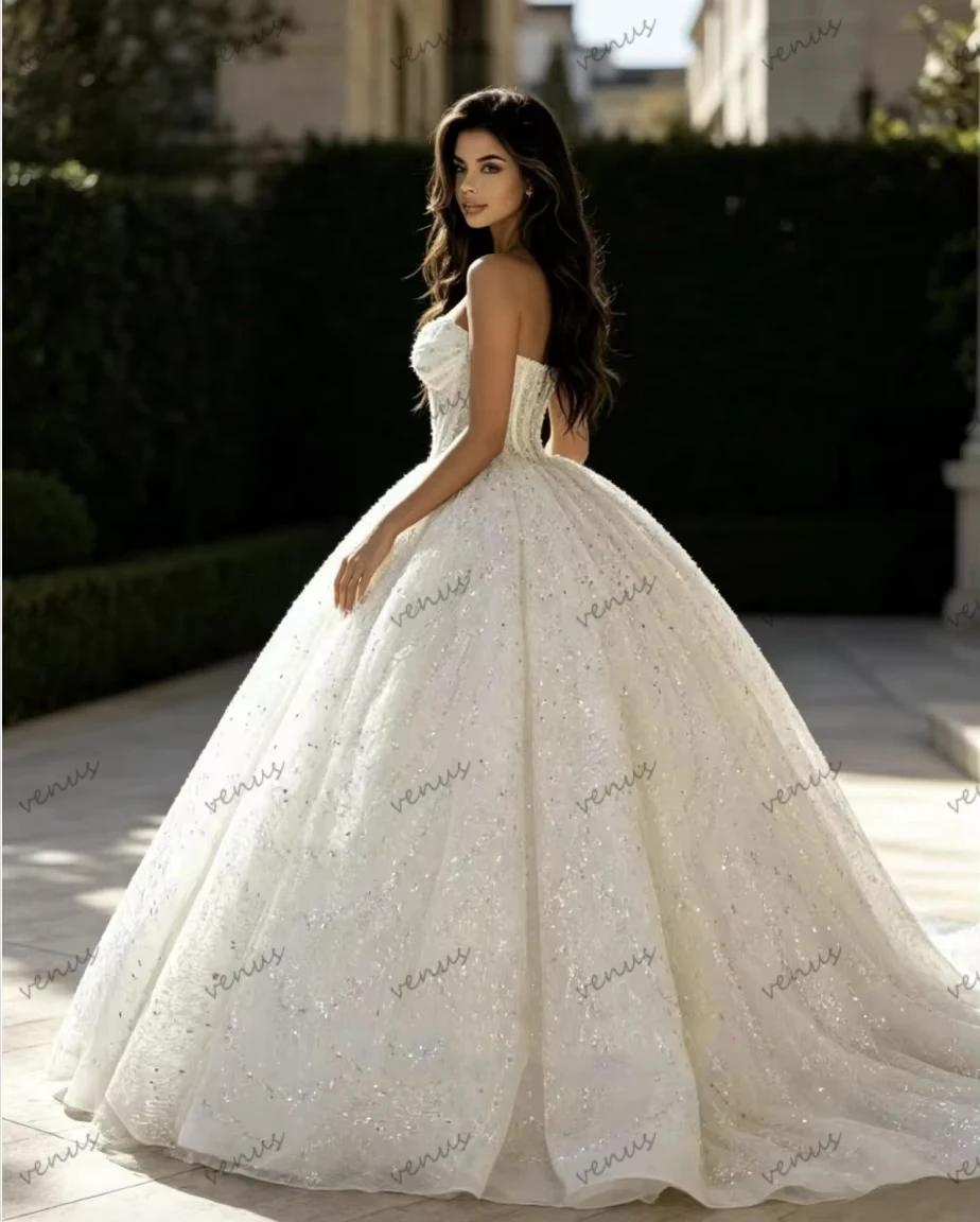 Exquisite Wedding Dresses A Line Bridal Gowns Tulle Tiered Robes Beading Appliques свадебное платье Vestidos De Novia Customized