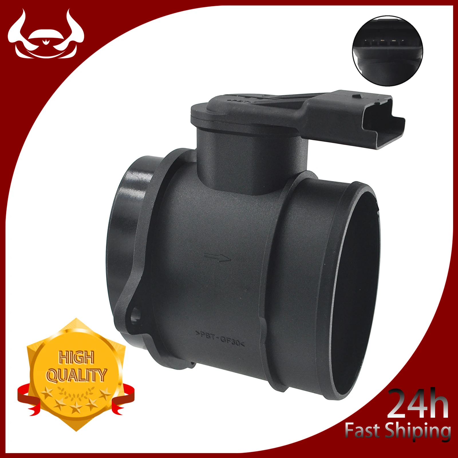 Brand New Mass Air Flow MAF Sensor 1610874680 Compatible With Peugeot 308 Ford Focus Volvo 1.6L Parts 13627794972 3M5A12B579BA