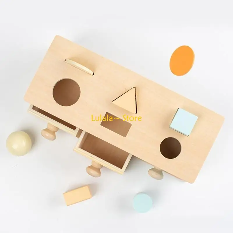 Y4QA Plugging Toy Toy Sensory Coin Box Box Game Atividade