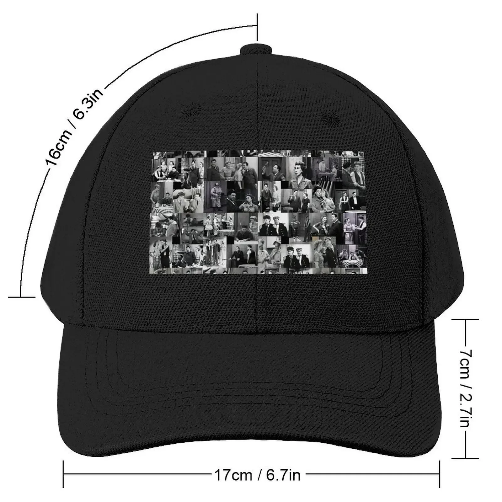 The Honeymooners - Black and White Baseball Cap Luxury Hat Golf Cap New Hat summer hat Mens Tennis Women's