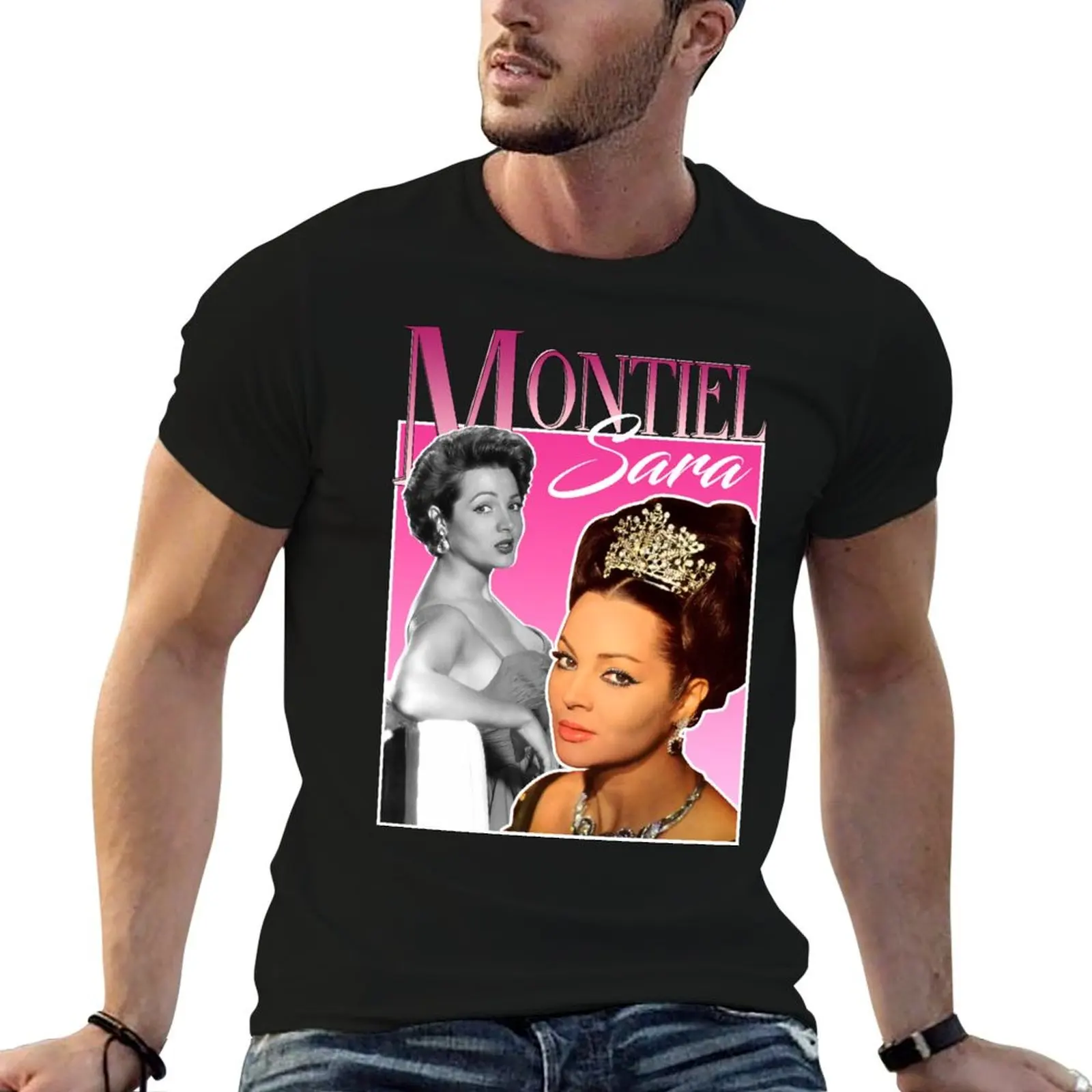 Sara Montiel T-Shirt t shirt man casual graphic t shirts for man cotton t shirt pack T-shirt