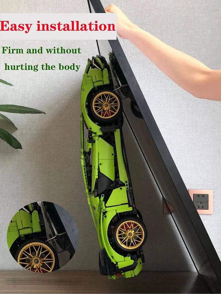 حامل جداري بشاشة عرض معدنية مقاس 31.5 بوصة لطراز LEGO 42083 42143 42115 42056 42096 42172 لبنات البناء