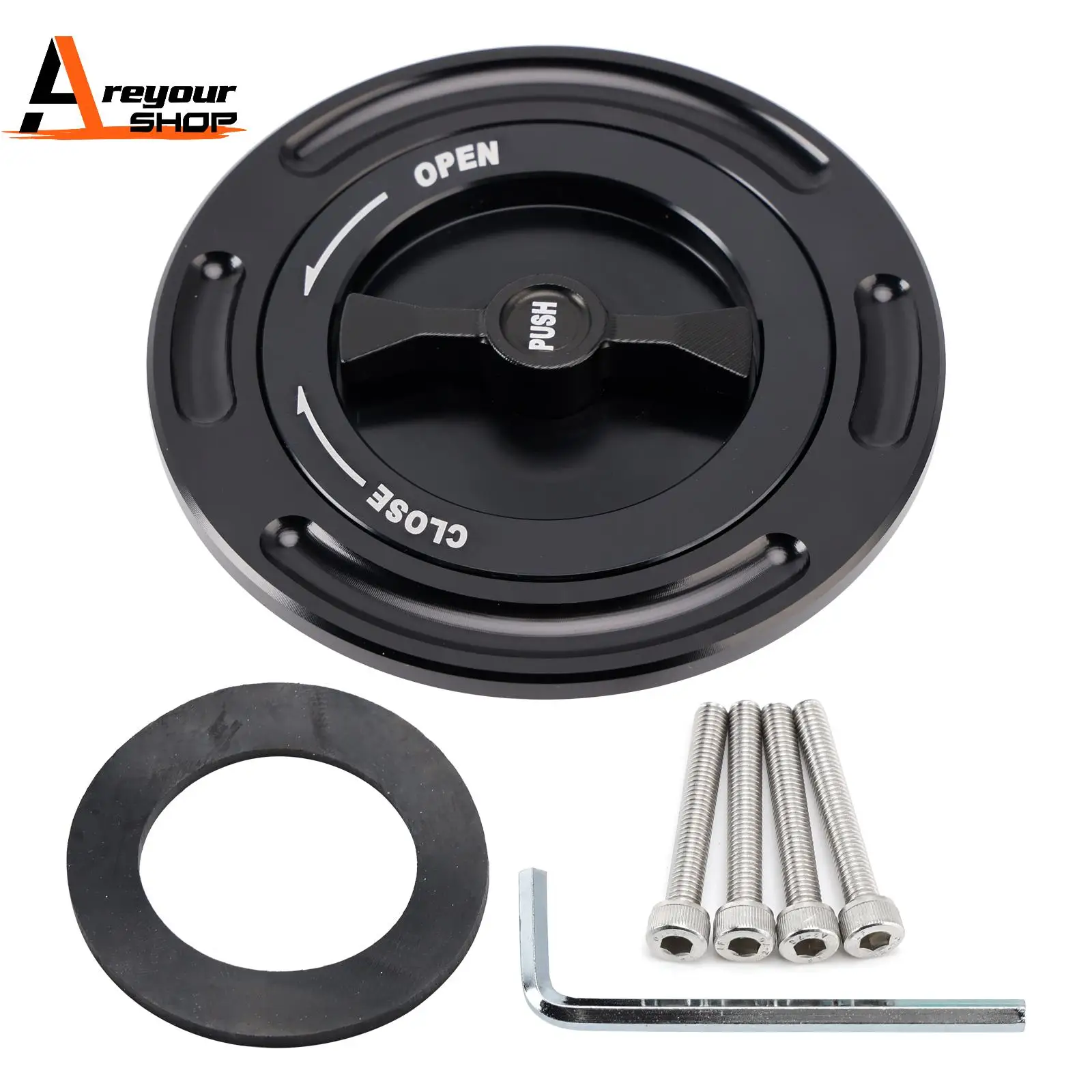 

Areyourshop Quick Release Racing Fuel Gas Tank Cap for BMW S1000R S1000RR M1000R M1000RR