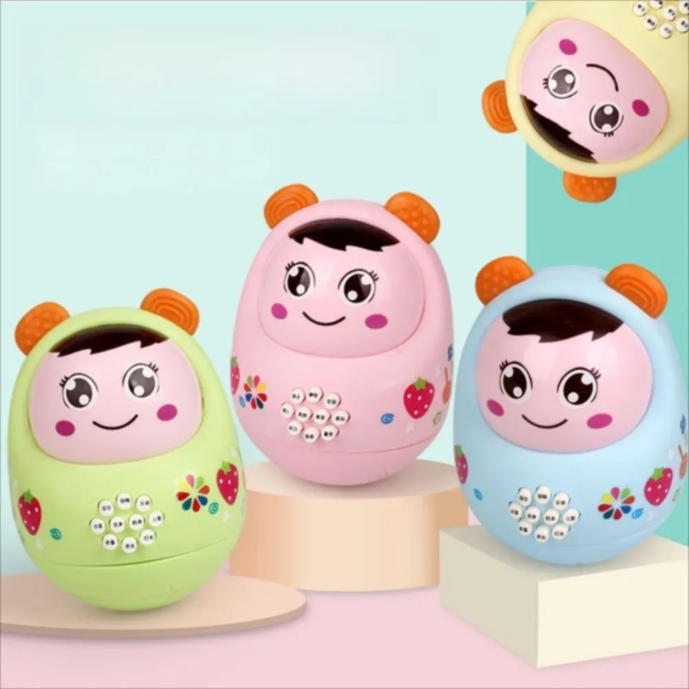 آلة التعليم المبكر كاواي رولي بولي لعبة موسيقية بلاستيكية للأطفال بهلوان زخرفة آلة قصة كرتونية وقت لعب للأطفال الصغار #4