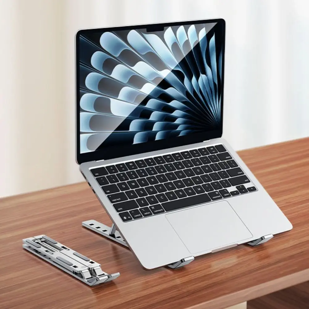 

Aluminum Alloy Laptop Holder Stand Foldable Non-slip Notebook Support Base Lifting Lifting Cooling Holder Foldable Laptop Stand