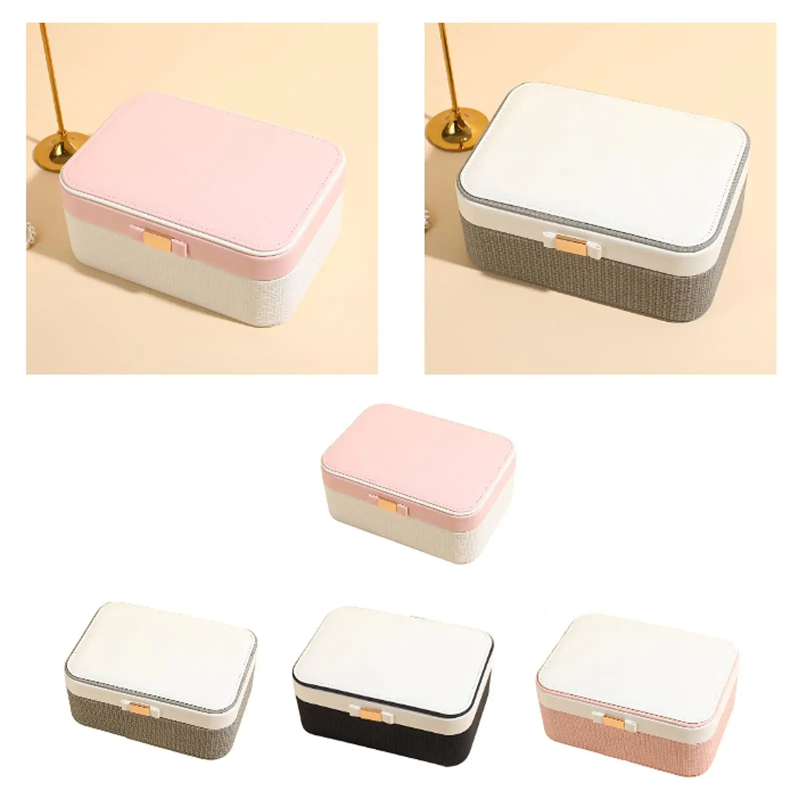

Jewelry Box Jewelry Storage Box Multifunctional Double Layer Container for