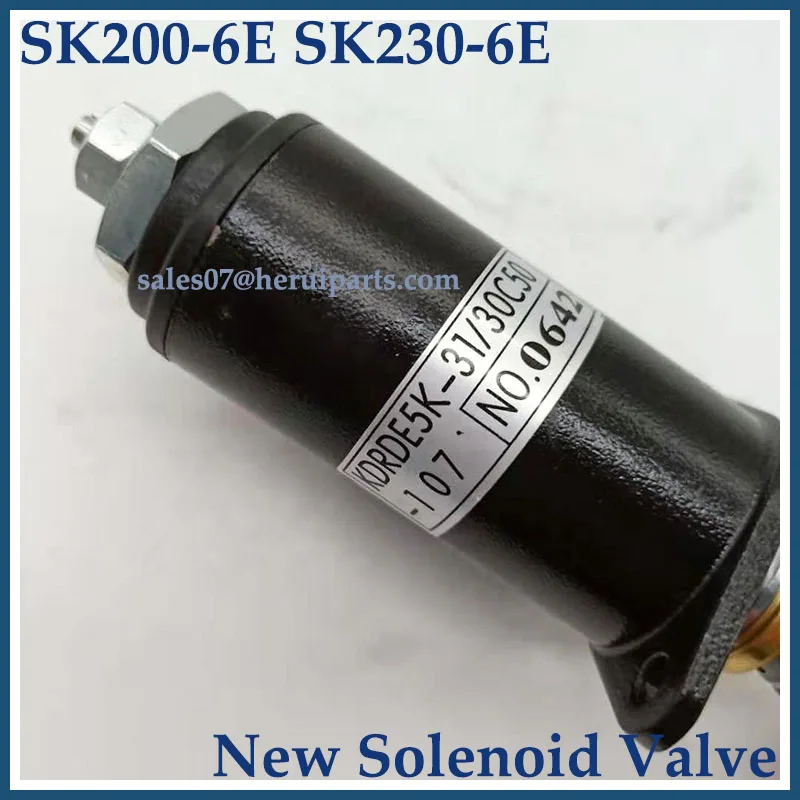 KDRDE5K-31/30C50-107 New Solenoid Valve For Kobelco Excavator SK200-6E SK230-6E YB35V00005F1