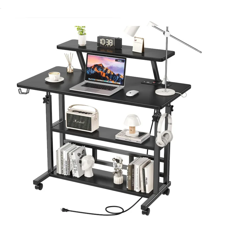 Cross-border computer desk lifting table removable simple bedside table desktop home desk office dormitory lazy desktop