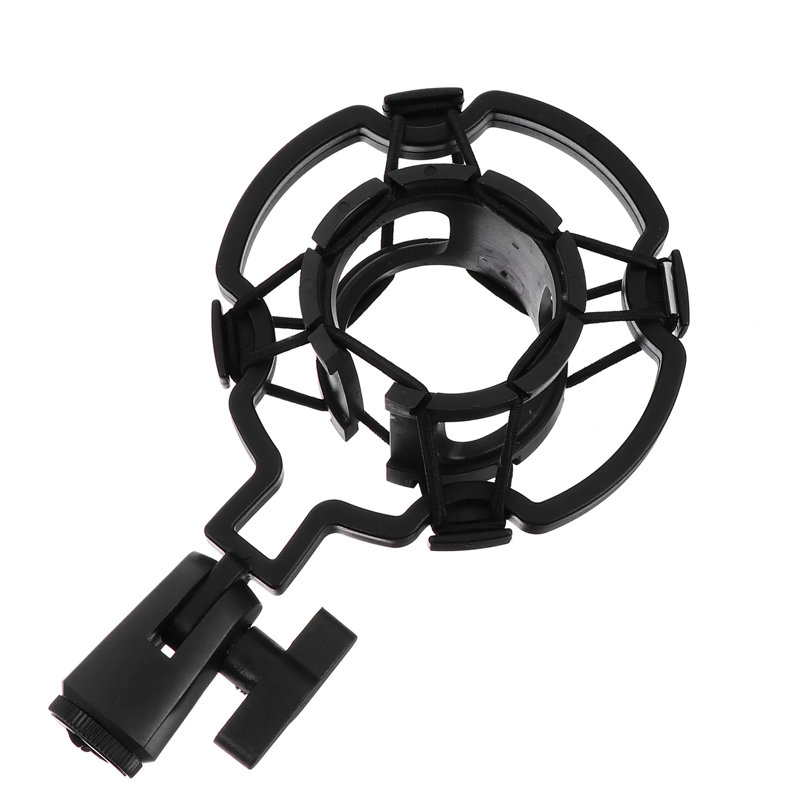 

Microphone Shock Mount Black Anti-Vibration Suspension Holder Universal Studio Isolation Clip Plastic