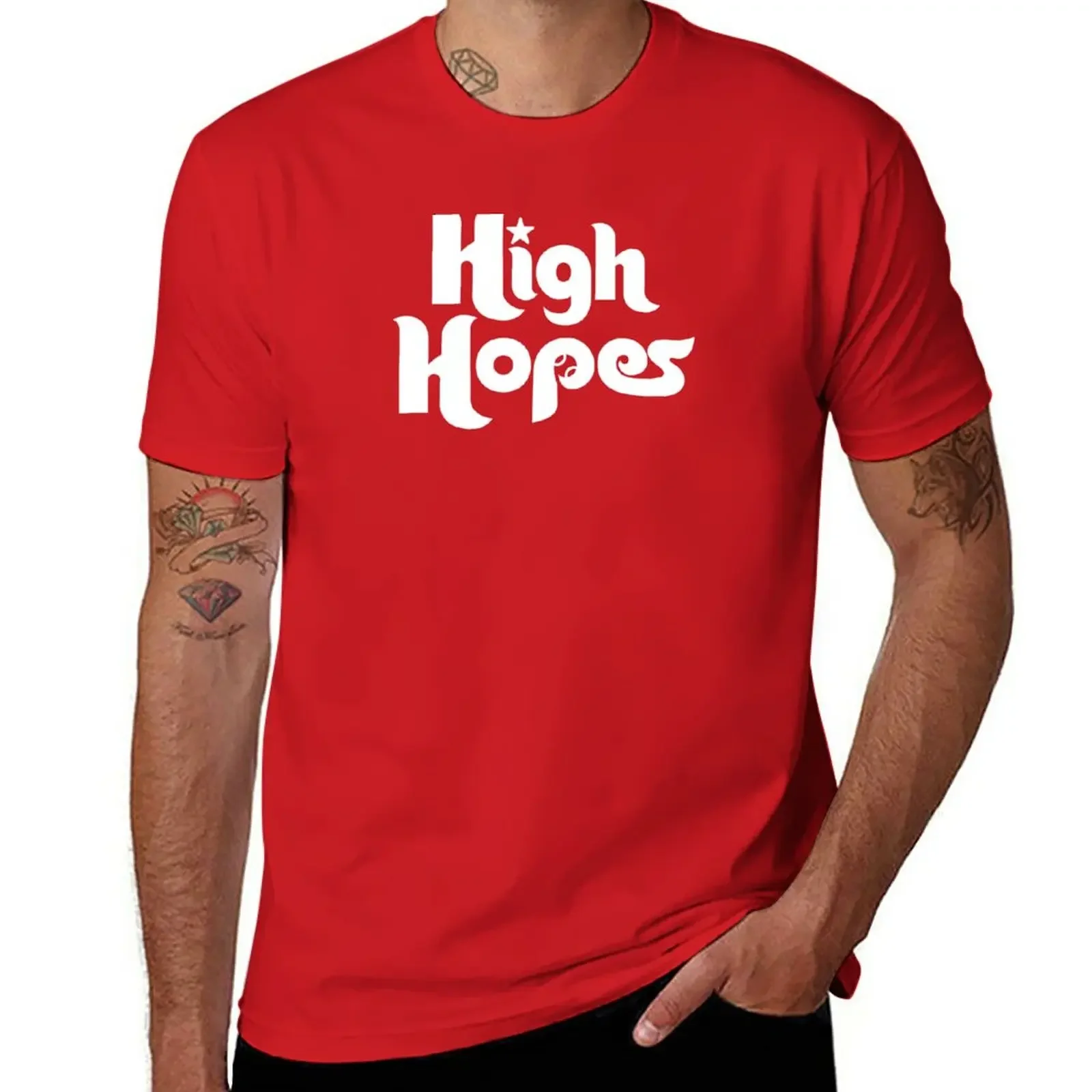 High Hopes (white) T-Shirt summer tops sublime Short sleeve tee t shirt men