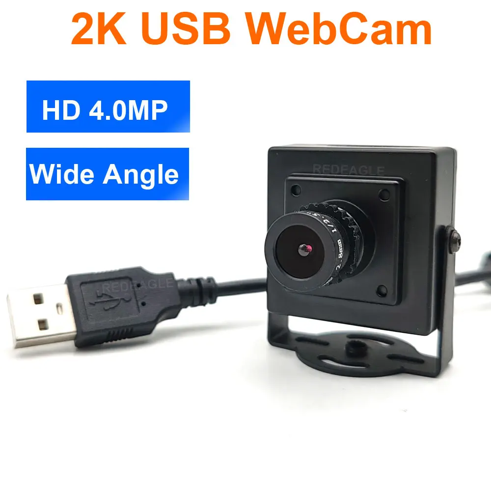 120 Degree Wide Angle 2.8mm Mini 2K HD PC Webcam Plug And Play 30fps 2560x1440 High Speed Video Live Computer USB Camera