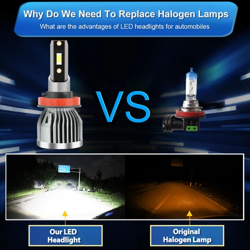 Imagen 2 del producto 2 uds luz delantera LED Canbus faro de coche 30000LM bombillas de coche para Hyundai Terracan 2001 2002 2003 2004 2005 2006 2007