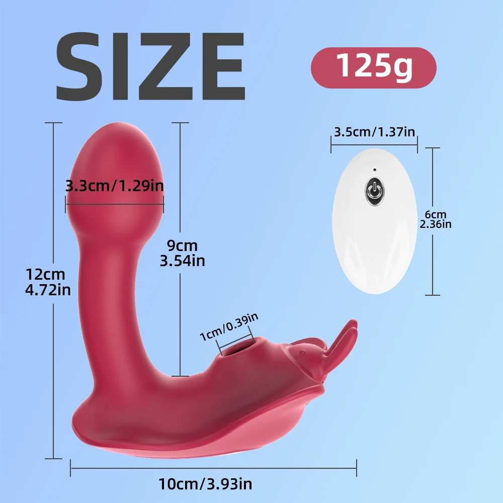 Sucker Vibrator Dildo for Women Vibrating Clitoris Stimulator Remote Control Wearable G Spot Massager Panties Female Sex Toys view 3