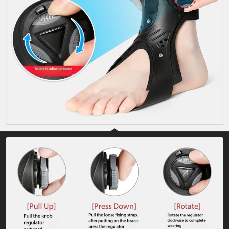 Hemiplegia Foot Drop Support, Soft Ankle Foot Orthosis, Non-Slip Sole, Universal for Left Right Feet