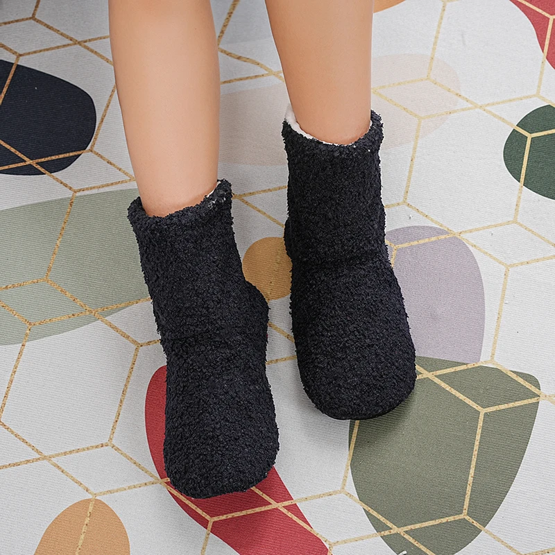 Mntrerm Winter Wärme postpartale Hausschuhe für Frauen Innen boden ruhige Idee Stoff weiche Baumwoll stiefel für Paare – Detail 7