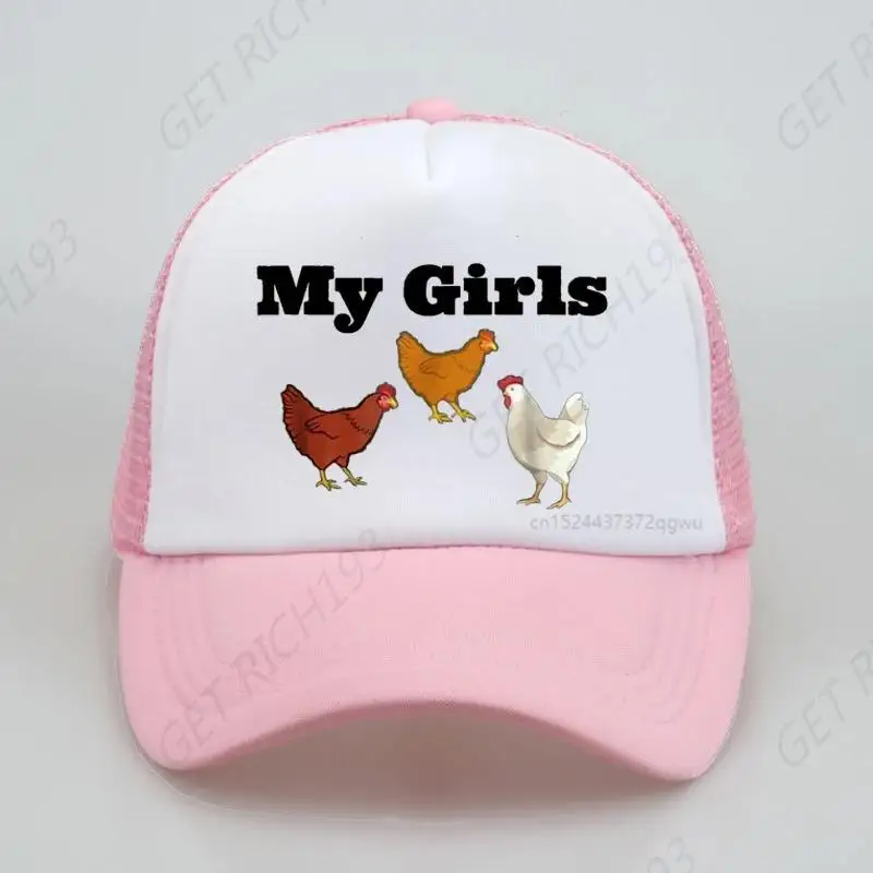 Funny Chicken For Chicken Farmers Baseball Cap Poultry Farm Caps Fashion Outdoor Visor Caps Adjustable Cool Trucker Hat