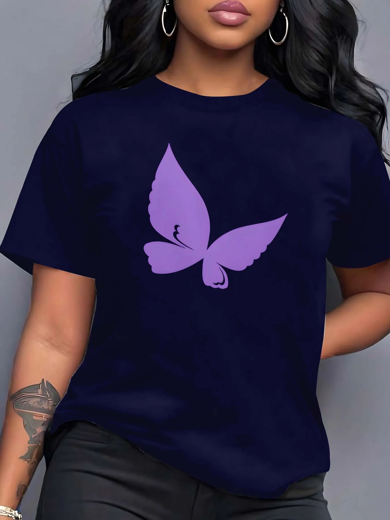 

Элегантная тематическая одежда больших размеров с бабочками, изготовленная для моды, пышные королевы, обнимающая изысканную способности