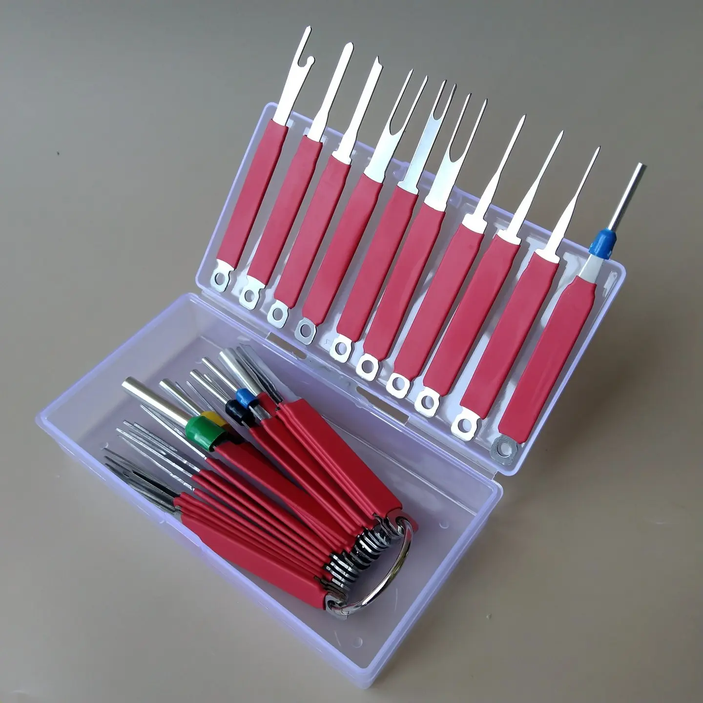 Werkzeug zum Entfernen von Nadeln aus Kabelbäumen von Automobilen, Audio-Stecker, Nadelabzieher, Werkzeug zum Entfernen und Modifizieren von Anschlüssen – Detail 20